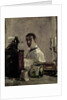 Self-portrait in front of a mirror by Henri de Toulouse-Lautrec