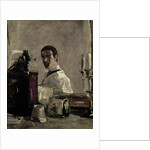 Self-portrait in front of a mirror by Henri de Toulouse-Lautrec