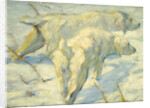 Siberian Dogs in the Snow by Franz Marc