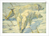 Siberian Dogs in the Snow by Franz Marc