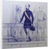 Lorenzo Brentano on the balcony of the Rathaus in Karlsruhe by Anonymous