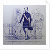 Lorenzo Brentano on the balcony of the Rathaus in Karlsruhe by Anonymous