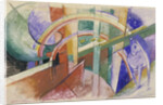 Blue Horse with Rainbow by Franz Marc