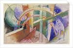 Blue Horse with Rainbow by Franz Marc