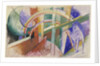 Blue Horse with Rainbow by Franz Marc