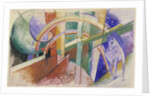 Blue Horse with Rainbow by Franz Marc