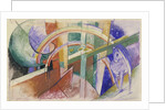 Blue Horse with Rainbow by Franz Marc