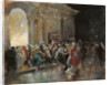 Arriving at the Theatre on a Night of a Masked Ball by Eugenio Lucas Villaamil