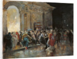 Arriving at the Theatre on a Night of a Masked Ball by Eugenio Lucas Villaamil
