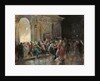 Arriving at the Theatre on a Night of a Masked Ball by Eugenio Lucas Villaamil