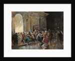 Arriving at the Theatre on a Night of a Masked Ball by Eugenio Lucas Villaamil