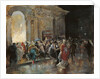 Arriving at the Theatre on a Night of a Masked Ball by Eugenio Lucas Villaamil