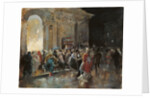Arriving at the Theatre on a Night of a Masked Ball by Eugenio Lucas Villaamil