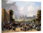 Arrival of King Louis-Philippe at Windsor Castle by Édouard-Henri-Théophile Pingret