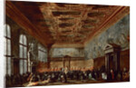 The Doge of Venice Giving Audience in the Sala del Collegio in the Doge?s Palace by Francesco Guardi
