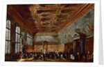 The Doge of Venice Giving Audience in the Sala del Collegio in the Doge?s Palace by Francesco Guardi
