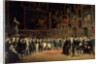 Charles X Distributing Awards to Artists Exhibiting at the Salon of 1824 at the Louvre by François-Joseph Heim