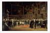 Charles X Distributing Awards to Artists Exhibiting at the Salon of 1824 at the Louvre by François-Joseph Heim
