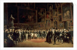 Charles X Distributing Awards to Artists Exhibiting at the Salon of 1824 at the Louvre by François-Joseph Heim