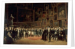 Charles X Distributing Awards to Artists Exhibiting at the Salon of 1824 at the Louvre by François-Joseph Heim