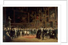Charles X Distributing Awards to Artists Exhibiting at the Salon of 1824 at the Louvre by François-Joseph Heim