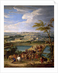 View of the city and Palace of Versailles, as seen from the Montbauron hill by Jean-Baptiste Martin