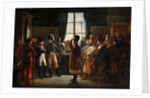 Tsar Alexander I presenting the Kalmyks, Cossacks and Bashkirs of Russian army to Napoleon I, Tilsit by Pierre-Nolasque Bergeret