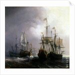 Capture of three Dutch Commercial Vessels by the French Ships Fidèle, Mutine and Jupiter, in 1711 by Théodore Gudin