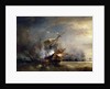 The naval Battle near Lizard Point, Cornwall on 21 October 1707 by Théodore Gudin