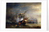 The naval Battle near Lizard Point, Cornwall on 21 October 1707 by Théodore Gudin