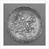 Emperor Maximilian I on Horseback. Thaler Coin from Hall by Ulrich Ursentaler the Elder