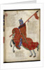 A knight from Prato (From Regia Carmina by Convenevole da Prato) by Pacino di Buonaguida