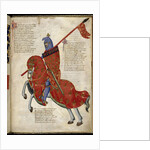 A knight from Prato (From Regia Carmina by Convenevole da Prato) by Pacino di Buonaguida