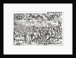 Fragment of a broadside on the Turkish invasion of Hungary by Erhard Schoen