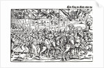 Fragment of a broadside on the Turkish invasion of Hungary by Erhard Schoen