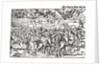 Fragment of a broadside on the Turkish invasion of Hungary by Erhard Schoen