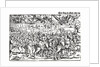 Fragment of a broadside on the Turkish invasion of Hungary by Erhard Schoen