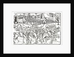 Fragment of a broadside on the Turkish invasion of Hungary by Erhard Schoen