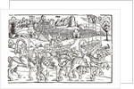 Fragment of a broadside on the Turkish invasion of Hungary by Erhard Schoen