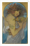 Study For A Poster Fruit by Alfons Marie Mucha
