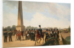 Lifeguards Regiment on the Connetable Square in Gatchina by Gottfried Willewalde