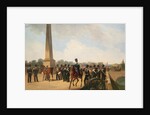 Lifeguards Regiment on the Connetable Square in Gatchina by Gottfried Willewalde