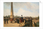 Lifeguards Regiment on the Connetable Square in Gatchina by Gottfried Willewalde