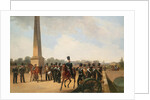 Lifeguards Regiment on the Connetable Square in Gatchina by Gottfried Willewalde