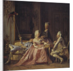 Scene from the court of Christian VII by Kristian Zahrtmann