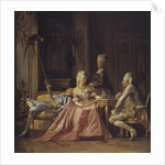 Scene from the court of Christian VII by Kristian Zahrtmann