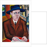 Portrait of Oskar Maria Graf by Georg Schrimpf