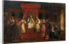 Pope Honorius II granting official recognition to the Knights Templar in 1128 by François Marius Granet