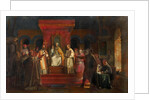 Pope Honorius II granting official recognition to the Knights Templar in 1128 by François Marius Granet