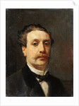 Portrait of Guy de Maupassant by François Nicolas Auguste Feyen-Perrin